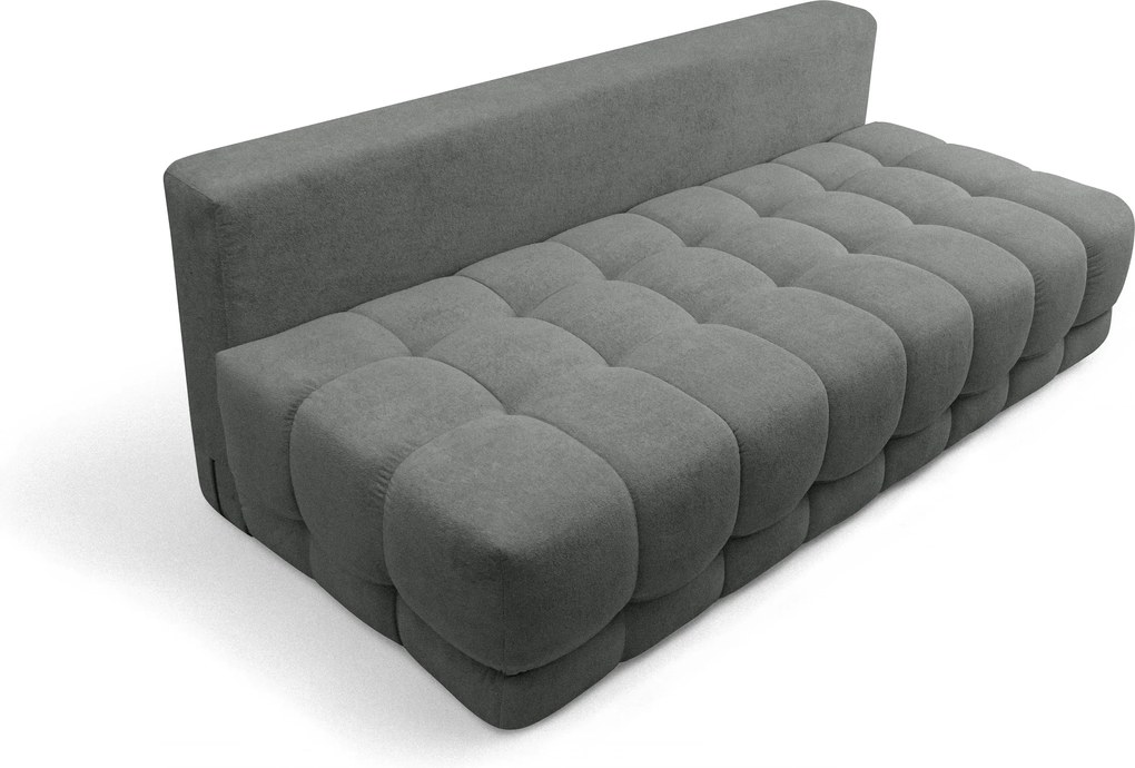 Kanapa Tuko rozkładana z pojemnikiem - szara dzianina Freya 210.21