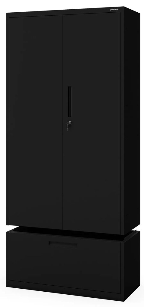 Megan Czarny - szuflada na dokumenty 195cm