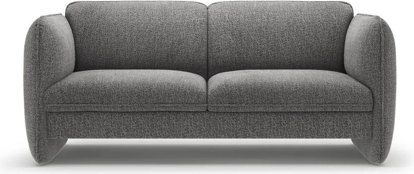 Ciemnoszara sofa z tkaniny szenilowej 168 cm Georgia – Micadoni