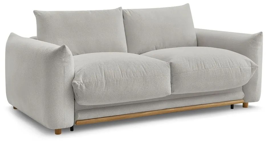 Jasnoszara rozkładana sofa 214 cm Ernest – Bobochic Paris