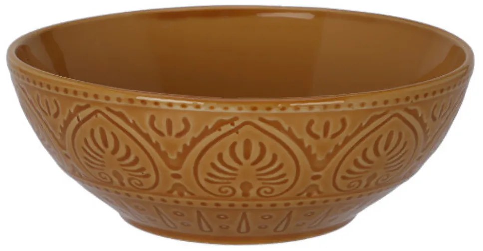 Ceramiczna miska ze żłobionym wzorem, 1060 ml
