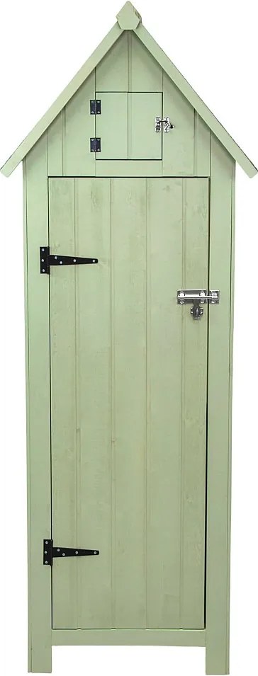 Drewniana szopa ogrodowa - zielona