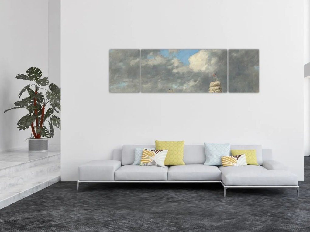 Obraz - Eugène Boudin, Le Havre, reprodukcje (170x50 cm)