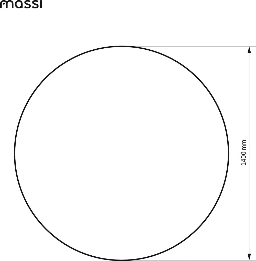 Massi Lustro okrągłe podświetlane bezramowe MOON XXL LED 120 cm | Różne rozmiary | Różne kolory