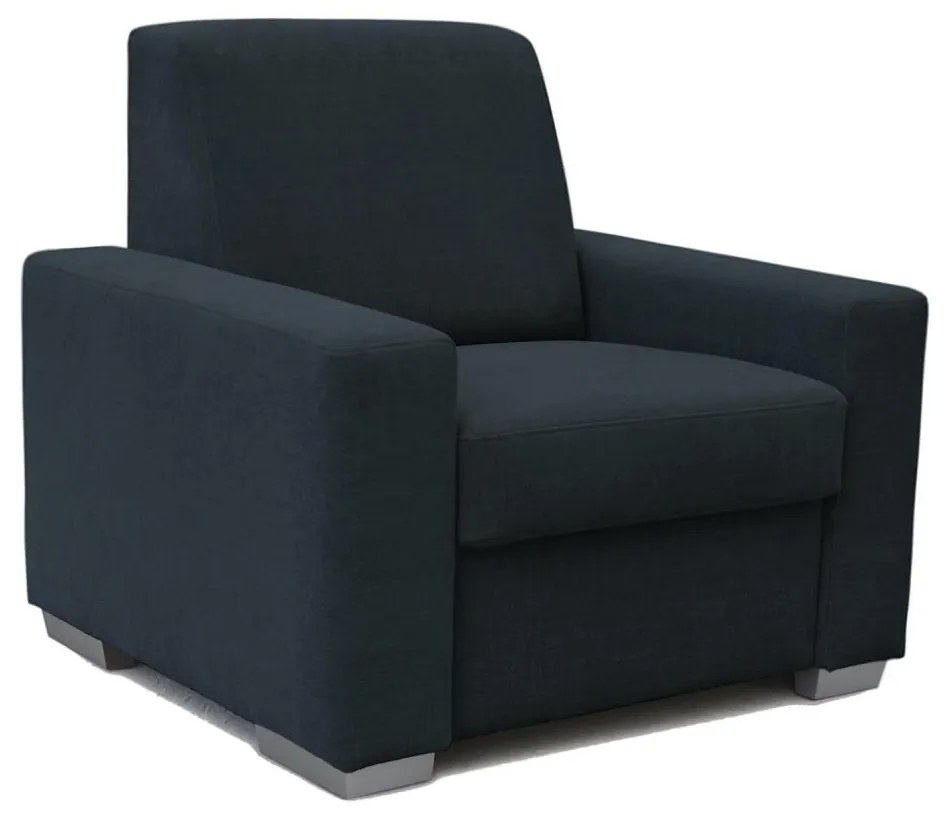 Fotel LEKA niebieski