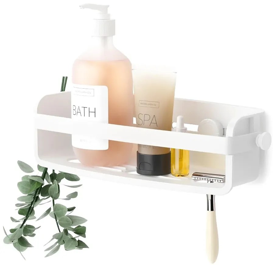 Biała Półka Pod Prysznic Na Przyssawki D3-B10