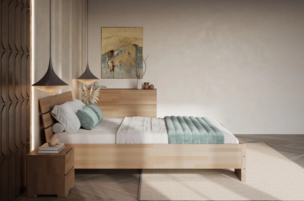 Szafka nocna bukowa Visby Sandemo High 2S
