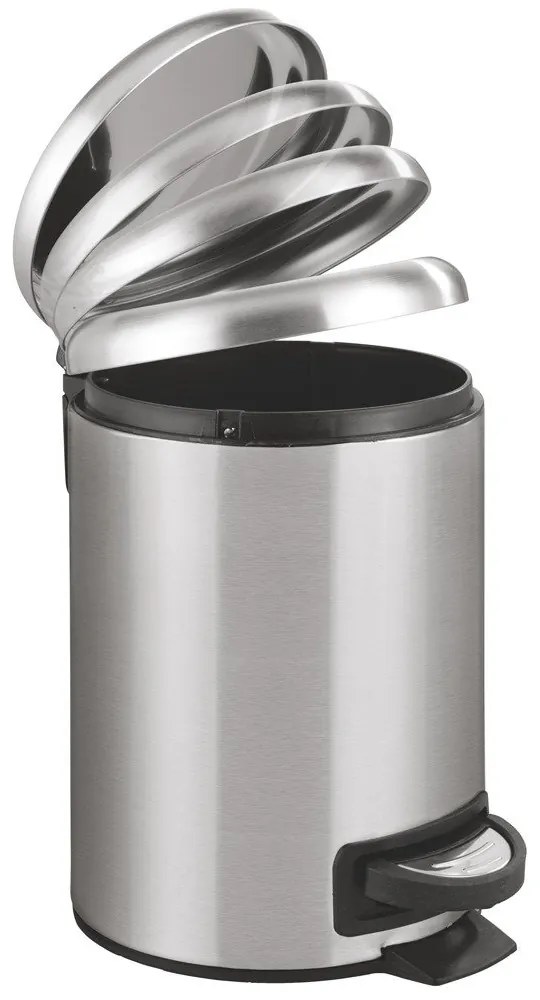 Kosz na śmieci ze stali nierdzewnej LEMAN, Easy Close, 3 l, WENKO