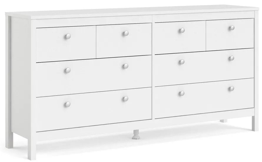 Biała niska komoda 159x80 cm Madrid – Tvilum