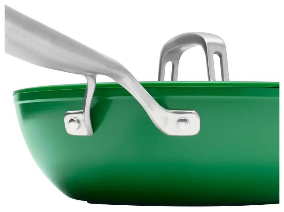 Patelnia z pokrywką/z powłoką ceramiczną wok ø 28 cm Meda 3.0 – FABINI