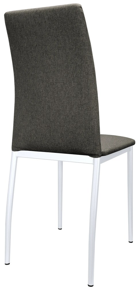 Krzesło tapicerowane ALAN stelaż biały Sawana 05