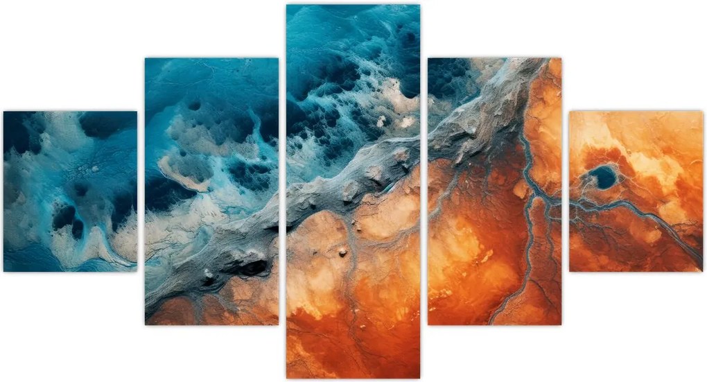 Obraz - Woda i ogień (125x70 cm)