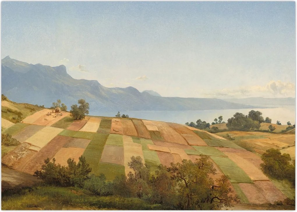 Obraz - Alexandre Calame, Swiss Landscape, reprodukcje (70x50 cm)