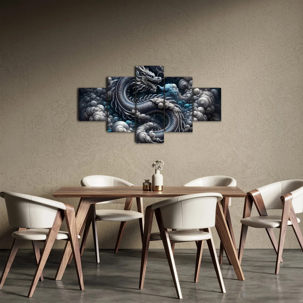 Obraz – Smok w dymie (125x70 cm)