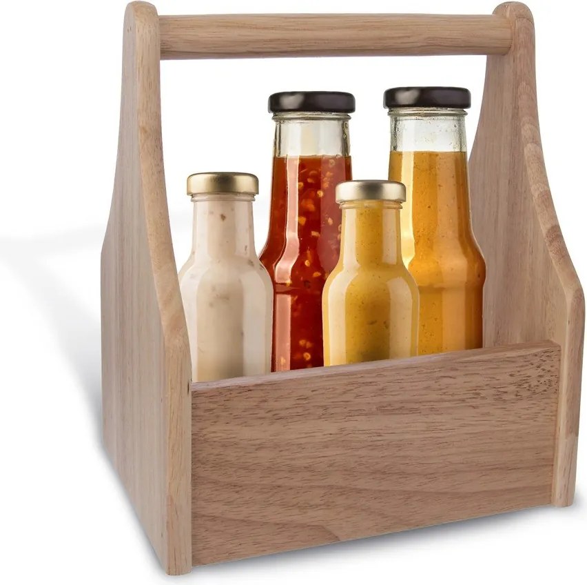 Organizer na przyprawy z litego drewna – Orion