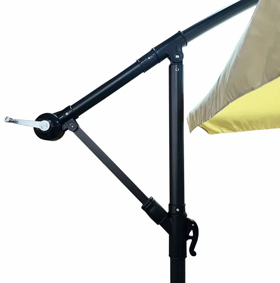 Beżowy parasol do ogrodu - Epis