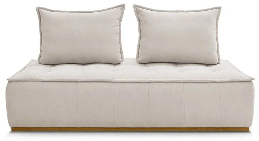 Beżowa sofa z tkaniny szenilowej 175 cm Elisa – Bobochic Paris