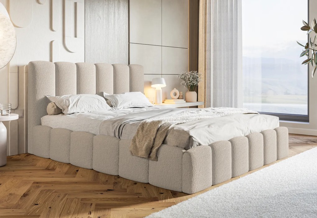 Łóżko Slim 11 z pojemnikiem i stelażem 180x200 cm, kolor Catch Me 02