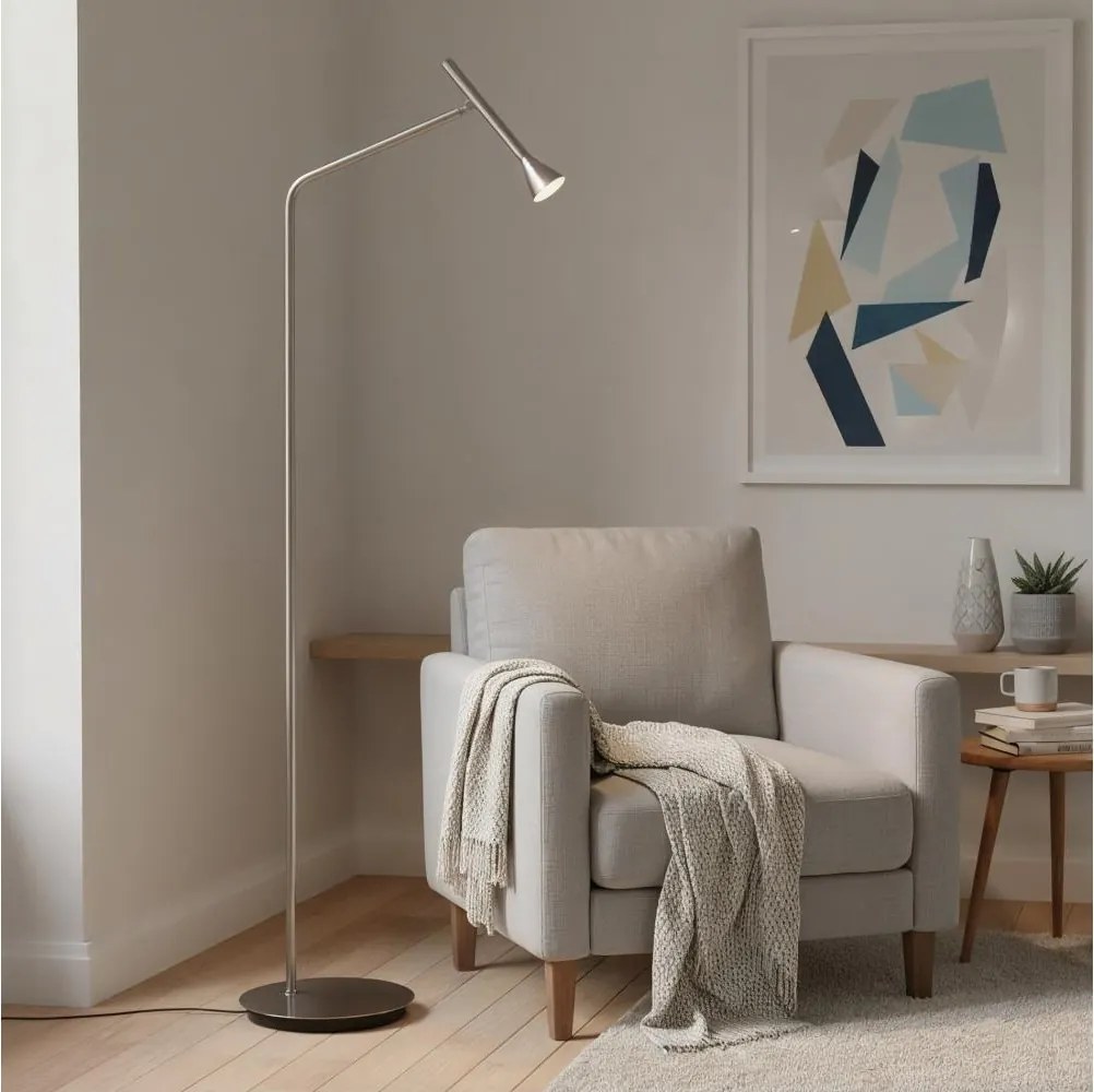 Ideal Lux - Lampa stojąca DIESIS LED/4,5W/230V CRI 95 matowy chrom