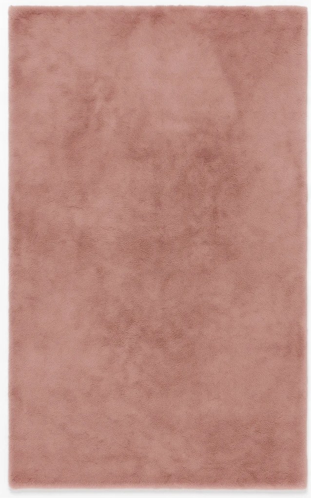 Dywanik Różowy 80x150 cm Antypoślizgowy miękki Akcent do Sypialni i Salonu