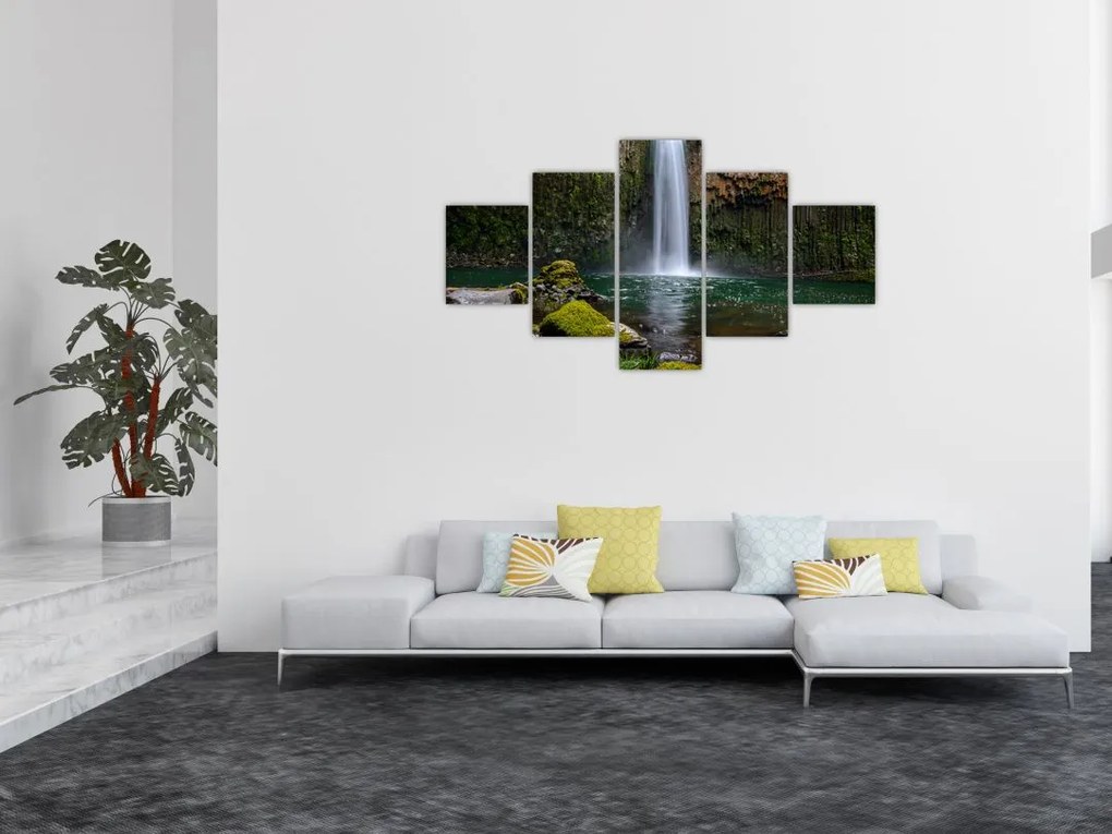Obraz wodospadów (125x70 cm)