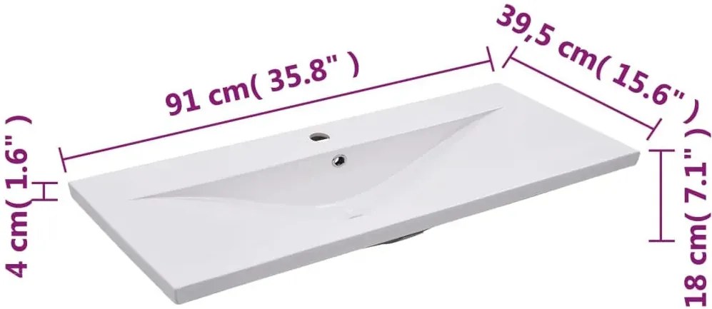 Zestaw mebli łazienkowych z umywalką biały mat C4-C77