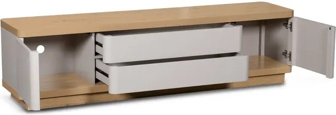Szafka RTV TIERRA 180 cm Kaszmir/Dąb Japandi