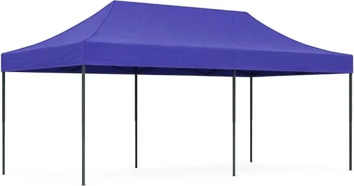 Pawilon ogrodowy 6x3 m niebieski FGC8 - namiot eventowy automatyczny, regulowana wysokość