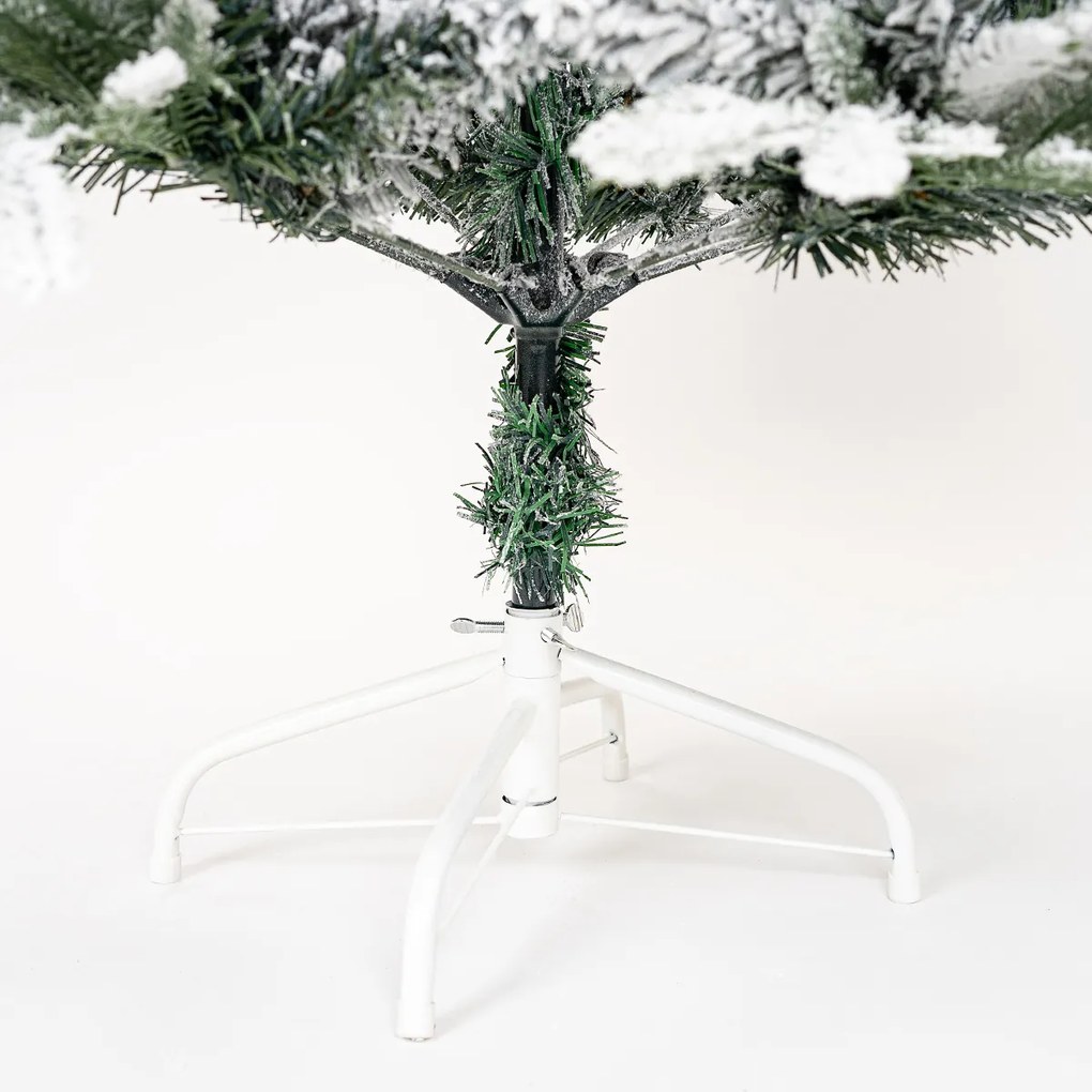 Choinka bożonarodzeniowa zaśnieżona ze stojakiem Cardiff, 120 cm, 120 cm