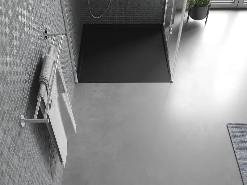 Mexen Amon brodzik kwadratowy SMC 80 x 80 cm, czarny - 4F708080
