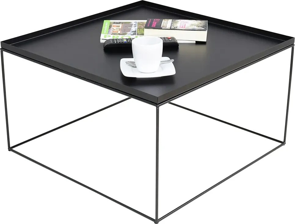 Czarny stolik kawowy w stylu loft H6-F69