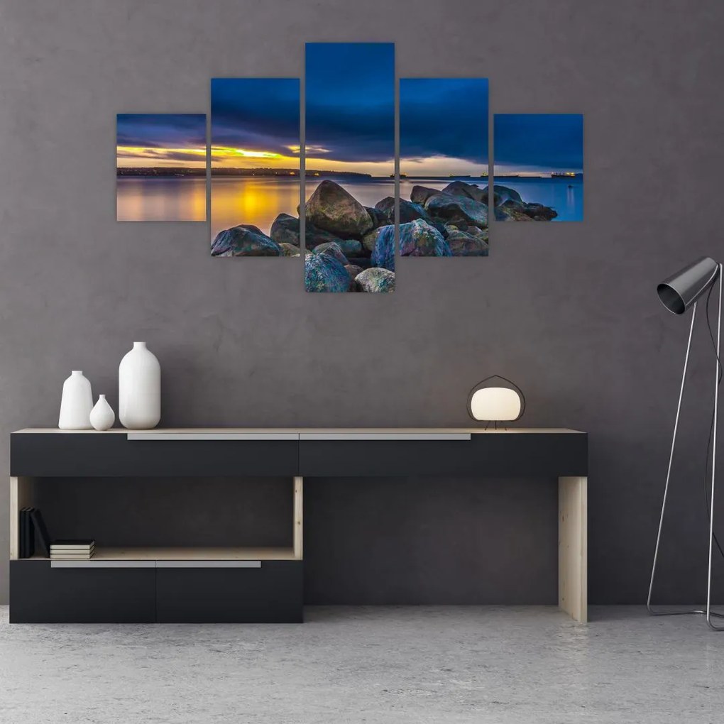 Obraz - Chmury nad wodą (125x70 cm)