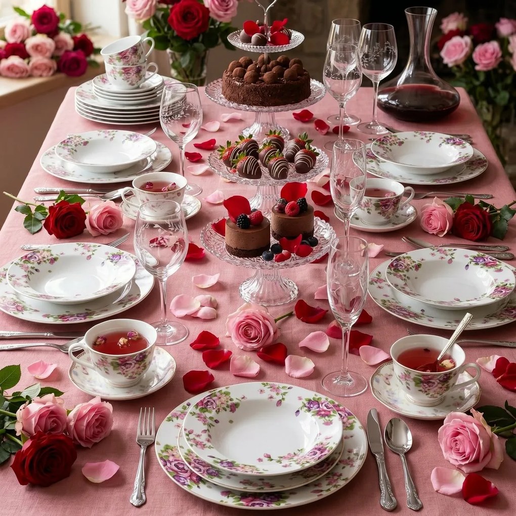 Banquet Beauty 18-częściowy zestaw stołowy