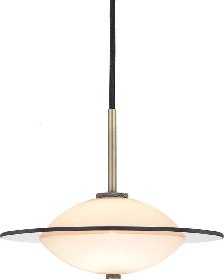 Halo Design 743599 - Żyrandol na lince ORBIT 1xG9/7W/230V śr. 24 cm biały/mosiądz/przydymiony