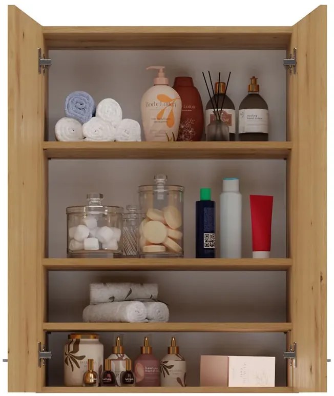 Łazienkowa szafka ścienna w kolorze dąb artisan E3-Z33