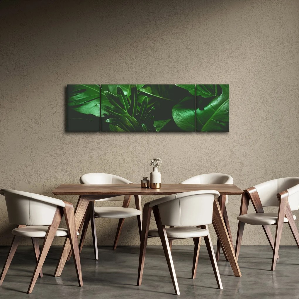 Obraz - Liście palmowe (170x50 cm)