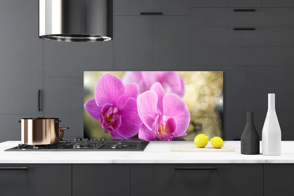 Szkło do Kuchni na Ścianę Wyrafinowany Bukiet Botaniczny