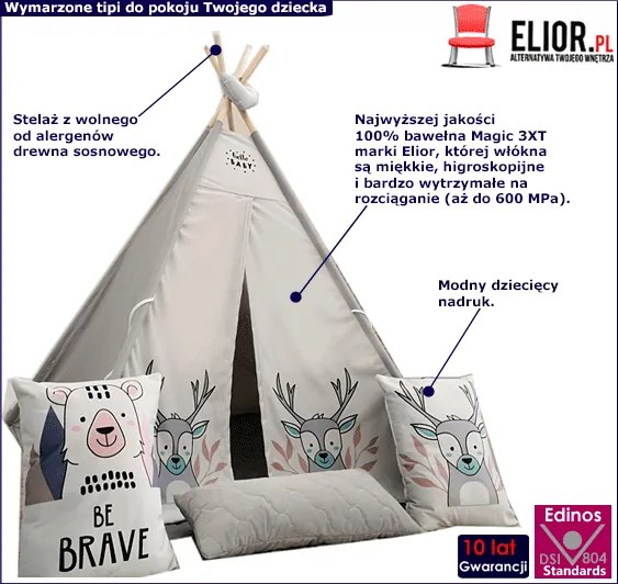 Szare tipi dla dziecka Alwa Glovix 4X