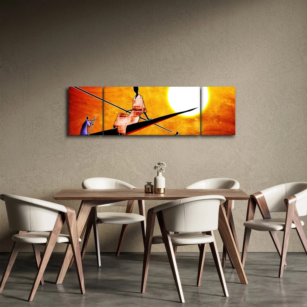 Obraz z okresu starożytnego malarstwa (170x50 cm)