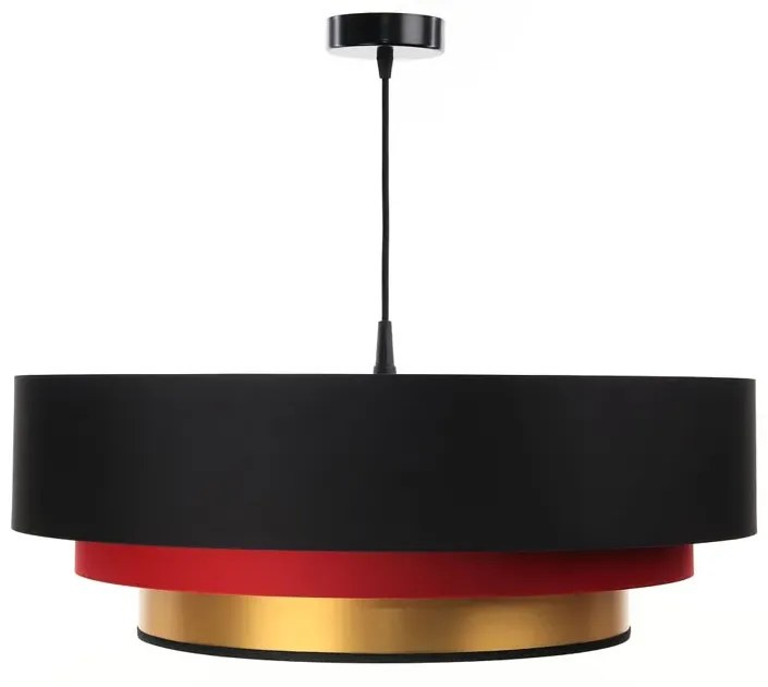 Trójkolorowa lampa wisząca glamour do salonu - S460 C8-W78
