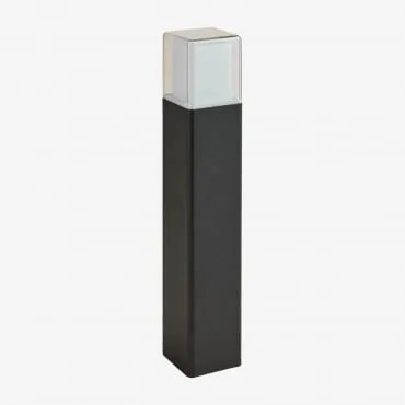 Zewnętrzna Lampa Led Torevi Z Aluminium Czarna & ↑50 Cm - Sklum