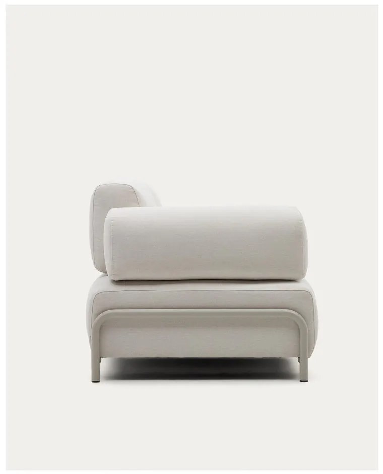 Beżowa sofa modułowa z tkaniny szenilowej 232 cm Compo – Kave Home