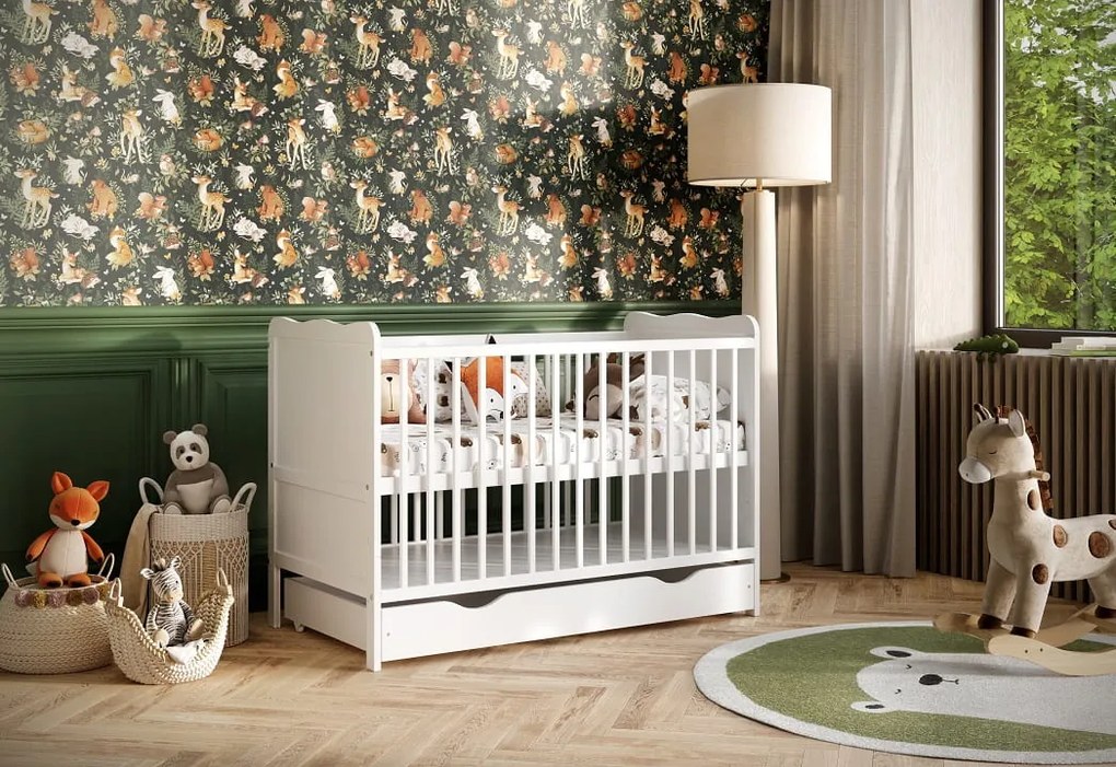 Łóżeczko Lea 120/60 z szufladą