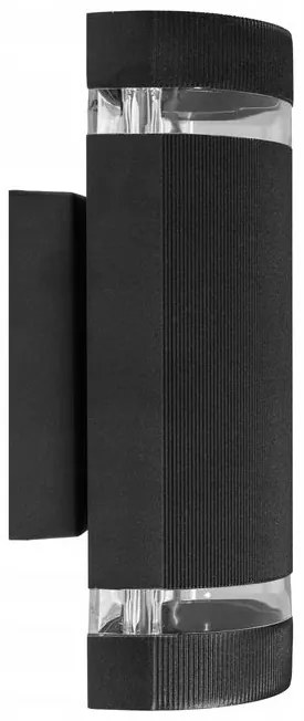 Lampa Elewacyjna Półokrągła FSBD014A Czarna