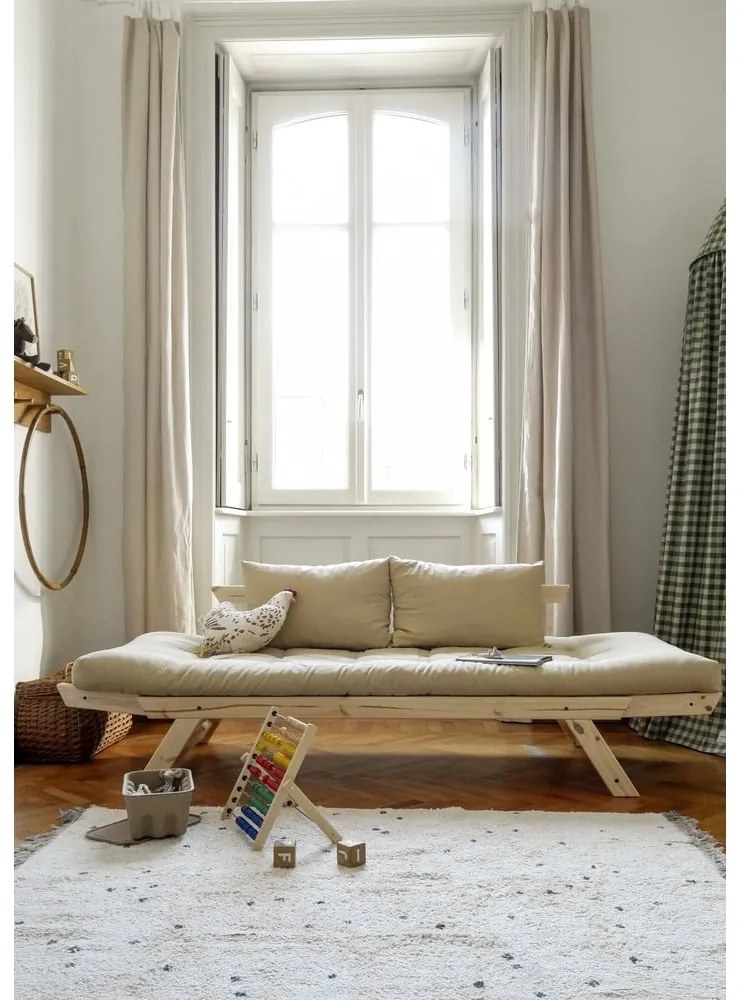 Sofa rozkładana Karup Design Bebop Natural Clear/Linen Beige