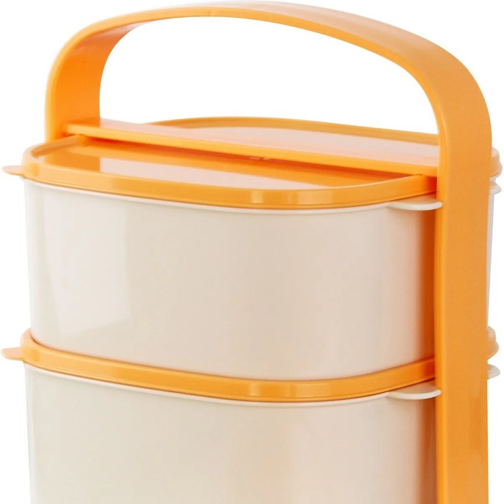 Plastikowy pojemnik na żywność, 2x 1,2 l + 1x 2 l