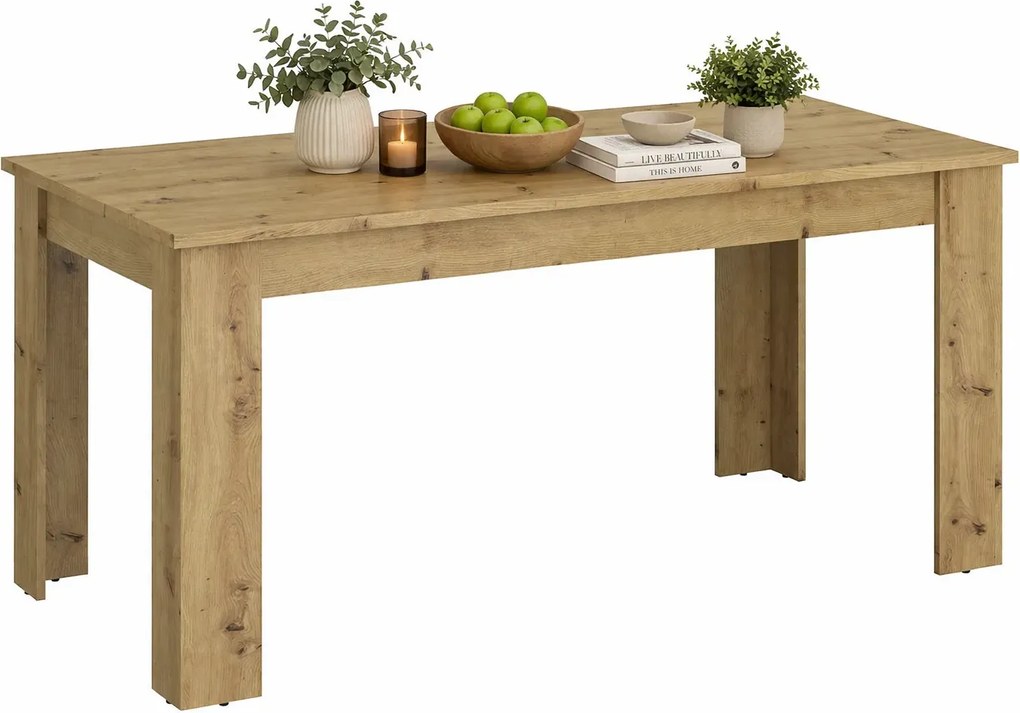 Prostokątny Rozkładany Stół Dąb Artisan A0-N13