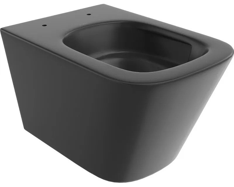 Mexen Teo miska wc Rimless Tornado, czarna mat - 3385XX85T