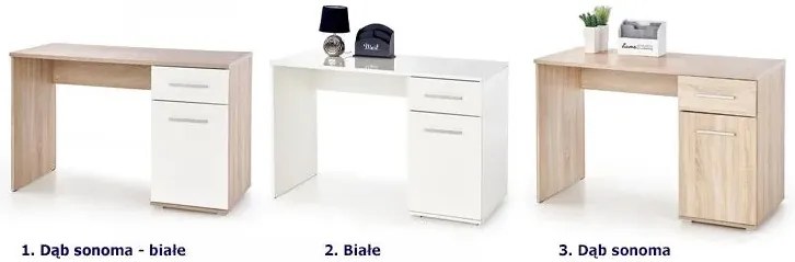 Biurko białe 120 cm E6-P02