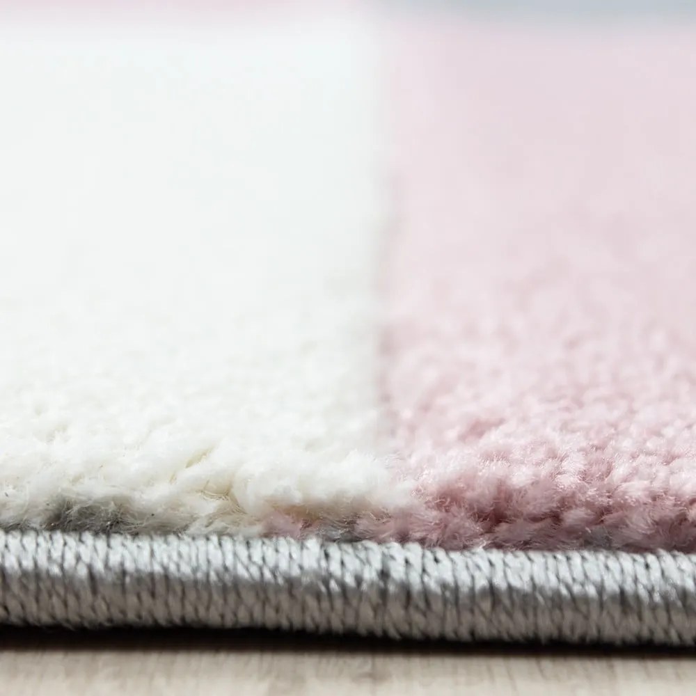 Różowo-szary chodnik 80x300 cm Hawaii – Ayyildiz Carpets